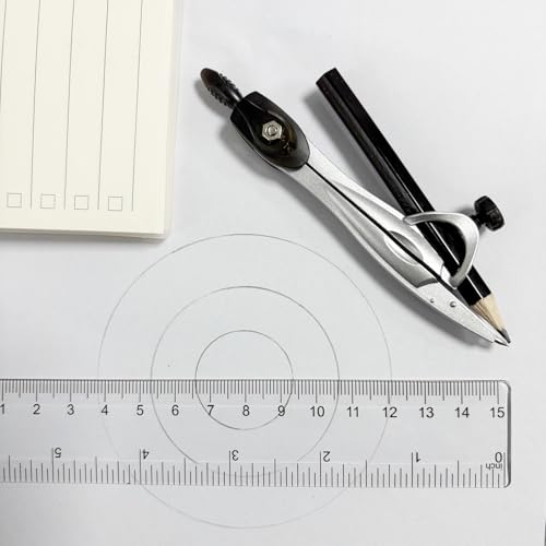 Protractor and Compass Set with Rulers,Compass Geometry Drawing Tool Set | All-in-One Rulers Compass Kit for Students and Technical Drawing