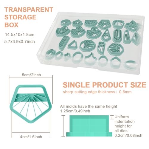 26pcs Tassel Earring Polymer Clay Cutters Set Fringe Clay Tools for Jewelry Making DIY Polymer Clay Cutter - color: Tassel Shape