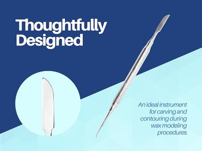 ARTMAN INSTRUMENTS Lecron Wax Carvers 6.5” Set of 3 Dental Lab Tools, Double-Ended Sculpting Instruments for Wax Carving, Restorative Dentistry, Precision Surgical-Grade Stainless Steel