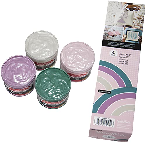 Speedball Fabric Screen Printing Ink, Special Edition Colors, 4-Ounce (4-Pack), Polished Pastel