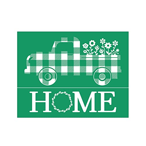 JAJADO Reusable Silk Screen Stencils Home Sign Adhesive Stencils Chalk Mesh Stencils Reusable Screen Print Transfers for Crafts on Wood, Fabric, Pillow, Cup, DIY Home Decor, Christmas Wood Signs - color: Home Stencil