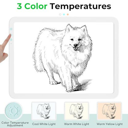Bawaslom A3 Rechargeable Bright Tracing Light Box for Diamond Painting Art - size: A3