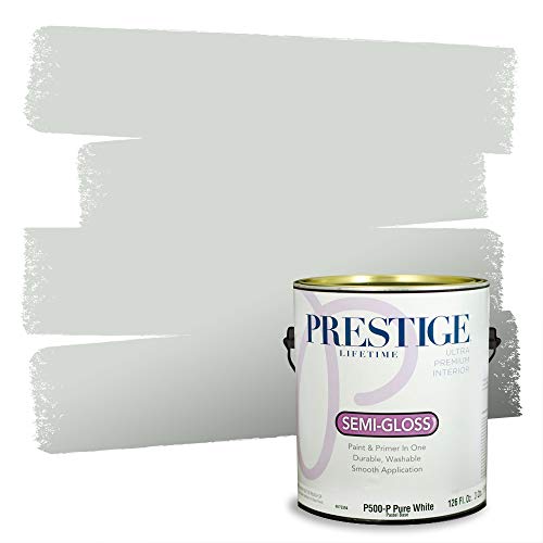 PRESTIGE Paints Interior Paint and Primer In One, 1-Gallon, Semi-Gloss, Comparable Match of Benjamin Moore* Wickham Gray* - color: HC-171BM-PCM, size: 1 Count (Pack of 1)