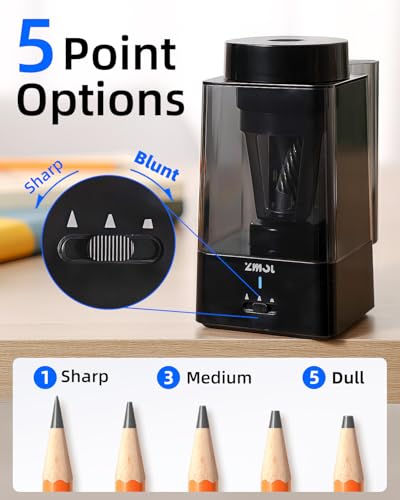 Zmol Full Automatic Electric Pencil Sharpener,Heavy Duty for Classroom
