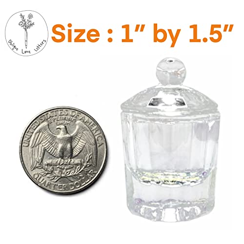 Glass Inkwell with Lid Empty Ink Well for Dip Pen Calligraphy Whale Pen Set