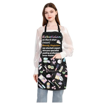 JXGZSO Esthetician Apron - Estheticians & Cosmetologist Apron Gifts for Makeup Artists & Beauticians - color: Esthetician Beauty Apron