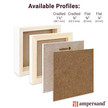 Ampersand Artist Panel Primed Smooth Surface for Painting and Mixed-Media, 1/8 Inch Depth, 16X20 Inch (APS1620) - color: 1/8 Inch Depth, size: 16X20