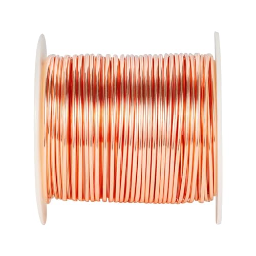 20 Gauge/ 0.8 mm 328 Feet 1 Pound 99.9% Dead Soft Copper Wire for Electroculture Gardening, Jewelry Making, Beading, Science Projects, DIY Artwork - size: 20 Gauge/ 0.8 mm, style: 1 Pound