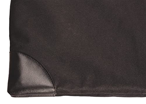 Soho Urban Artist Art Portfolio Case Artwork Tote Bag, Heavy Duty Nylon, 2 Zippered Pockets, Handle & Shoulder Strap LightWeight Large Capacity for Drawings, Posters, 23x31 Inches Black