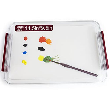 9.5x14.5x1.6 inches Wet Palette for Miniature Models - Wet pallete for Acrylic Painting Wet pallets for Painting Miniatures Keep Your Paint Wet for Longer for Miniature Models