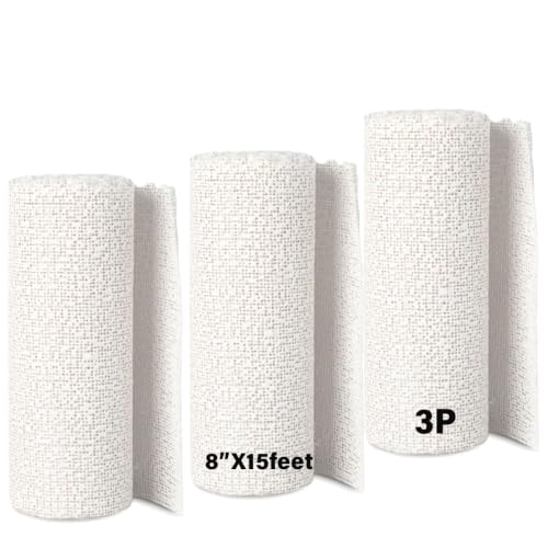 3P 8“X15 feet Plaster Cloth Rolls Paris Belly Casting Kit Pregnancy 8" W x 90 feet L - size: 8"X15f, style: 3P