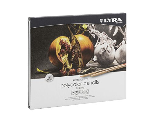 Lyra Rembrandt Polycolor Colored Pencils, Set of 24, Assorted Colors (2001240) - style: 24 Assorted Colors