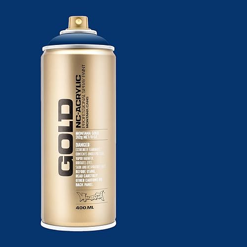 Montana Cans Montana GOLD 400 ml Color, Shock Blue Dark Spray Paint, MXG-S5020 - color: Shock Dark Blue, size: 13.5 Fl Oz (Pack of 1)