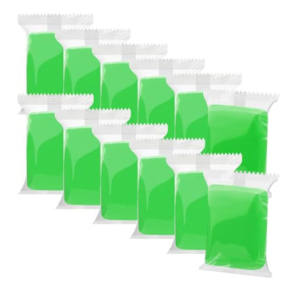 Air Dry Clay, 12 Packs Green Molding Clay, Soft Modeling Clay, Air Dry Clay for Adults, Light Weight Air Dry Clay, Perfect Clay for Crafts, Gift for Artists - color: Green