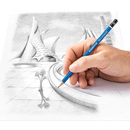 STAEDTLER Mars Lumograph 3H Graphite Art Drawing Pencil, 6 Pencils - style: 3H