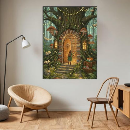 HHMATITS Tree Diamond Art Kits for Adults, Diamond Painting Kits 12×16IN - color: Tree-1