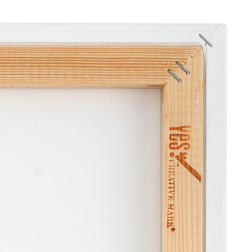 Yes! All Media Stretched Canvas for Painting, 12×12" Canvas 6 Pack, 3/4 in Deep, 11oz Weight, Triple-Primed Acid-Free, Accepts Acrylics, Oils, Watercolors & Inks, Fine Close-Weaved Smooth Cotton