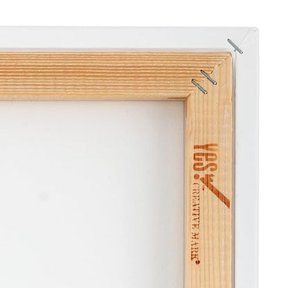 Yes! All Media Stretched Canvas for Painting, 12×12" Canvas 6 Pack, 3/4 in Deep, 11oz Weight, Triple-Primed Acid-Free, Accepts Acrylics, Oils, Watercolors & Inks, Fine Close-Weaved Smooth Cotton