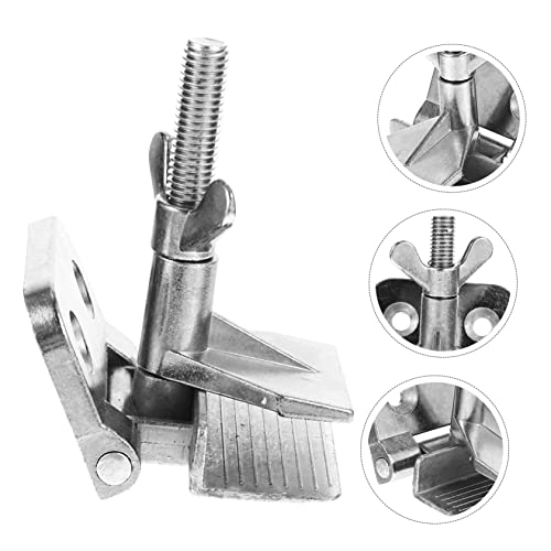 Angoily Silk Screen Printing Clamp Plate for DIY Screen Printing Hinge Clamp Lightweight Compact Edges Sturdy Professional Tool - color: Silver