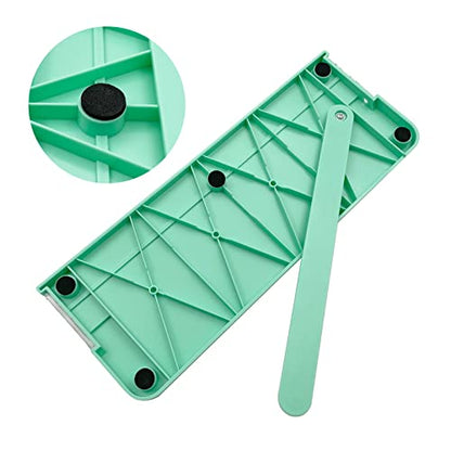 Paper Cutter, A4 Paper Trimmer with Security Safeguard & Side Ruler Portable Straight Edge Cutter for Scrapbooking Craft Paper, Photos, Label, Cardstock (Green) - color: Green
