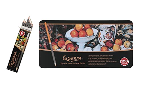 Creative Mark Cezanne Premium Colored Pencil Set With 6pk Colorless Blenders - Soft Wax Core Colored Pencils for Drawing, Blending, Coloring, Professional Artists & More! - 120-Count - size: 120 Count (Pack of 1)