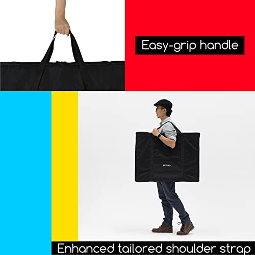 MEEDEN Art Portfolio Bag: 23 x 31 Inch Black Canvas Portfolio Case | Waterproof 600D Oxford Carrying Storage Case for Artwork, Poster, Sketching, and Drawing - Black - size: 23" X 31"