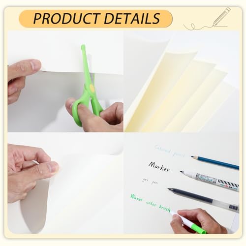 gisgfim 50 Sheets Bristol Paper Smooth 11x17 inches 100lb/270g Artist Paper for Adults and Students Markers Pen and Ink - size: 11x17