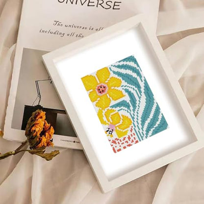 12 Pcs Small Diamond Art Kits Easy Flower Diamond Art Kits for Adults - color: Easy Flowers
