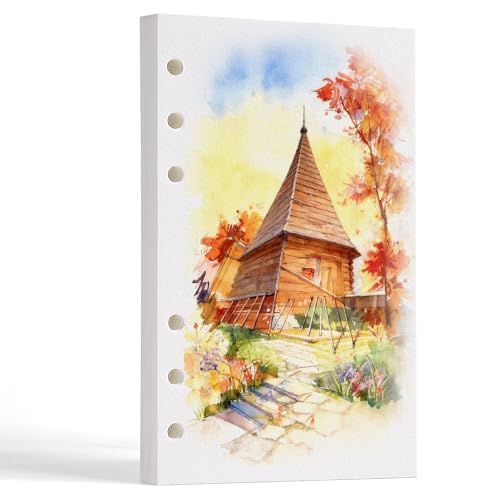 Fuumuui Watercolor Sketchbook Paper Refill - 20 Sheets 140 LB (300 GSM) Cold Pressed, Acid-Free Cotton Paper for Painting, Drawing, Art Journaling, Sketchbook As Travel Notebook - 4 x 6.5 inches - size: 4 x 6.5 inches