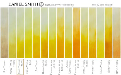 Daniel Smith Extra Fine Watercolor Paint, 5ml Tube, Bismuth Vanadate Yellow, 284610154 - color: Bismuth Vanadate Yellow