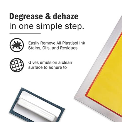 Ecotex® Hyper Haze - Screen Printing Ink & Haze Remover, Dehazer, 1 Qt | 2-In-1 Haze Remover & Degreaser For Plastisol And Water Based Ink - Biodegradable, Drain-Safe, Non-Corrosive - 1 Quart - size: 32 Ounce (Pack of 1)
