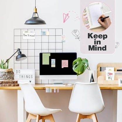 Hommie Sticky Notes Set, Divider Sticky Notes 410 Packs Planner Sticky Note Dividers Tabs with Color Coding for School Supplies, Office Supplies, Book Notes,Bible Sticky Notes - color: Flower(white Background)