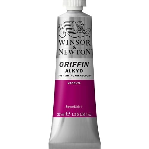 Winsor & Newton Griffin Alkyd Fast Drying Oil Paint, Magenta - color: Magenta, style: 1.25-oz Tube