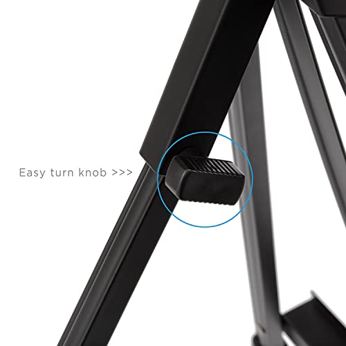SoHo Urban Artist Black Aluminum Tabletop Easel Stand, Portable Easel for Display, Painting Canvas and More, Set of 2 - size: 2 Units