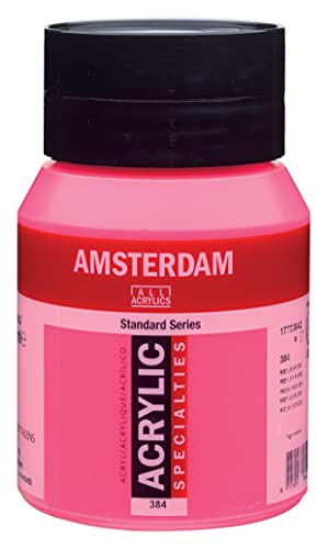 Amsterdam Standard Series Acrylic Jar 500ml Reflex Rose 384 (17723842) - color: Reflex Rose, size: 16.9 Fl Oz (Pack of 1)