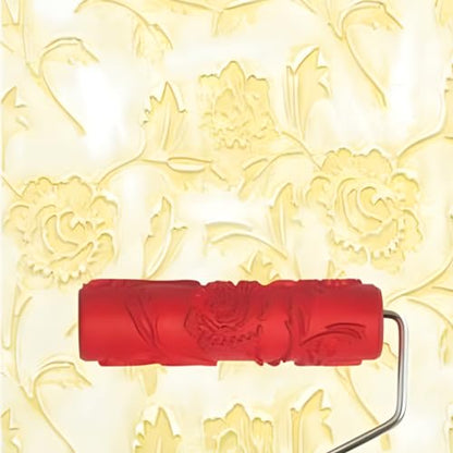 7" Texturing Roller, Patterned Textured Paint Roller, Drywall Texture Tool | Embossed Rubber Paint Roller, Decorative Art Texture Roller, Knockdown Texture Tool for DIY Household Wall Painting (BK110R) - style: BK110R