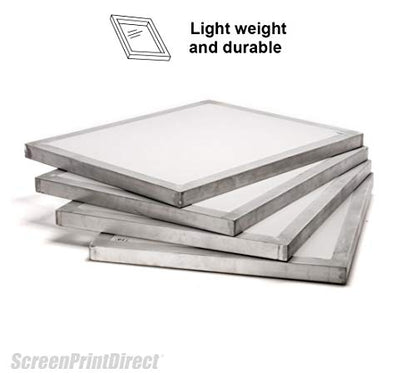 Aluminum Screen Printing Frame 20x24-137 Count White Mesh Silk Screen - size: 137 Count - 20x24