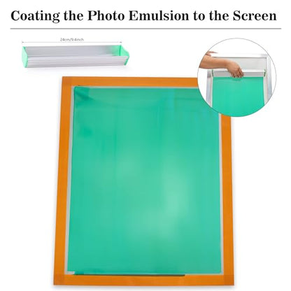 Caydo 66 PCS All-in-One Screen Printing Kit - 50W LED UV Exposure Screen Printing Light, Screen Printing Ink, Screen Printing Photo Emulsion, Instructions