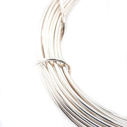 CRAFT WIRE 18 Gauge, 925 Sterling Silver Wire (Round) Dead Soft Made in USA - 10FT | Sterling Silver Wire for Jewelry Making, Wire Wrapping, Solid 925 Sterling Silver, High Quality Made in USA - size: 18 Gauge, style: 10 Feet