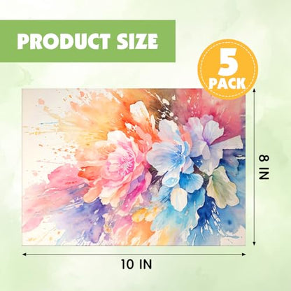 ESRICH Linen Canvas for Painting 8x10, 5 Pack Professional Linen Canvas Panels 8x10 Primed Acid Free Blank Canvas Boards for Painting for Artists, Painters - size: Linen 8x10in 5Pack