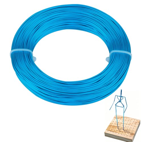 18 Gauge Aluminum Craft Wire, 164FT 1mm Bendable Metal Wire for Jewelry Making, Wreath Making, Beading(Aqua Blue) - color: Aqua Blue