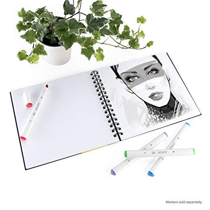 Bee Paper - 8" x 8" Creative Marker Drawing Journal - size: 8-inch x 8-inch, 50 Sheet Art Journal, style: Marker Art Journal