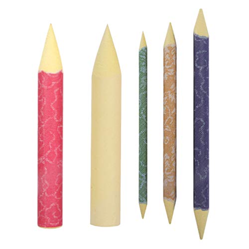 EXCEART 10Pcs Blending Stumps Drawing Tools Rice Paper Colorful Art Blenders Tortillions Stumps Artist Sketch Drawing Tools