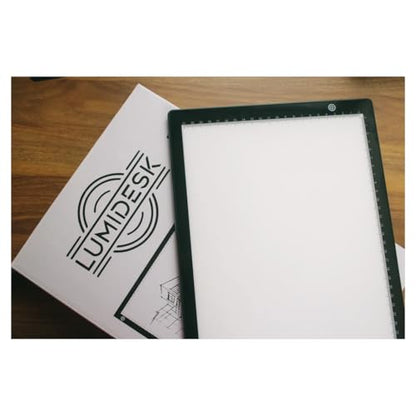 comzler A4 LED Light Board, 3 Level Dimmable Brightness USB Power Artcraft Light Table for Tracing, Light Drawing Sketch Pad for Animation, Sketching, Drawing, Stenciling, Artists - Black | Birthday Christmas Gift for Girls, Boys, Portable Doodle Neon Glo