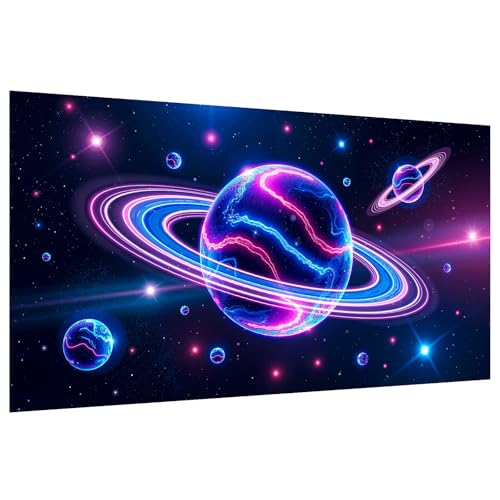SparkGlow Galaxy Space Large Diamond Art Kits for Adults, Planet Theme | 5D Diamond Art Space Theme, Space Gem Art, DIY Full Drill Diamond Dots, Wall Decor, Gifts 27.5 X 15.7 Inch - color: Planet 011