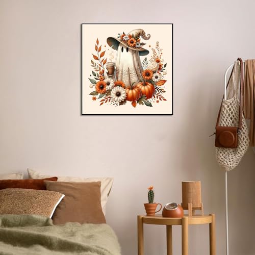 RYMILIE Halloween Diamond Art Kits for Adults Fall Pumpkins 12x12inch - color: DP01263