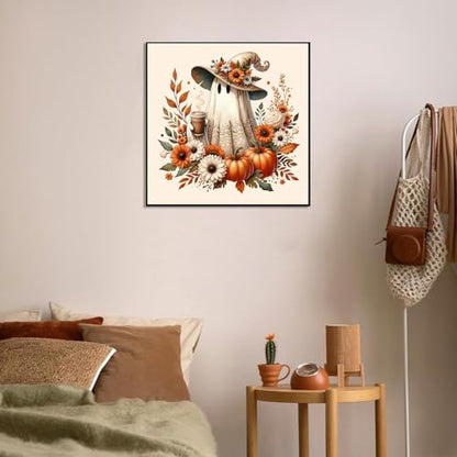 RYMILIE Halloween Diamond Art Kits for Adults Fall Pumpkins 12x12inch - color: DP01263
