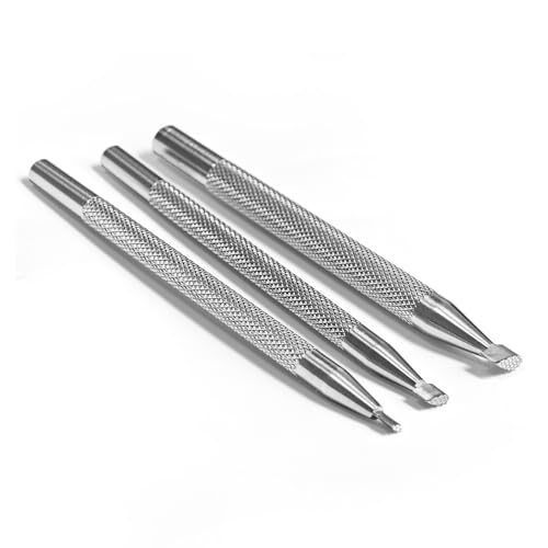 Leather Stamp Checkered Background Stamps 3Pcs Leathercraft Stamping Tool 304 Stainless Steel Mesh Pattern Carving Set for Crafting Carving DIY