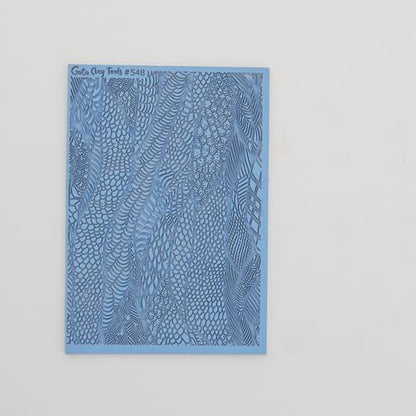 GOTO CLAY TOOLS Snake Skin Texture Sheets for Polymer Clay, Achieves the Same Texture as a Polymer Clay Roller, Snake Skin Texture mat for Polymer Clay – TM-548