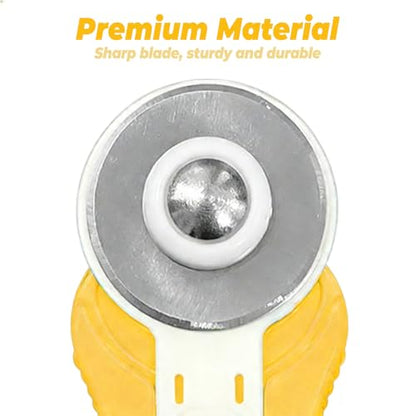 Rolling Rotary Cutter for Fabric, Roller Fabric Cutter Rotary Tool Sewing | 28mm Fabric Cutter for Sewing Supplies,Arts Crafts,Quilting Tools